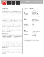 Preview for 2 page of NAD T 587 Specification Sheet