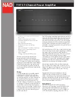 NAD T 973 Datasheet предпросмотр