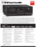 NAD T175 Datasheet preview