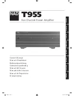 NAD T955 Owner'S Manual preview