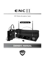 Nady Audio ENC II Owner'S Manual preview