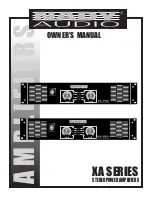 Nady Audio XA Owner'S Manual preview