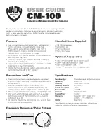 Nady Systems CM-100 User Manual preview