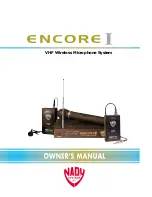 Nady Systems Encore I User Manual preview