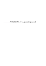 NAFVJGS TS-30 Programming Manual preview