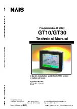 Предварительный просмотр 1 страницы NAiS GT10 Technical Manual