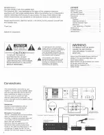 Preview for 2 page of Nakamichi BX-1 Owner'S Manual