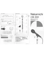 Preview for 1 page of Nakamichi CM-300 User Manual