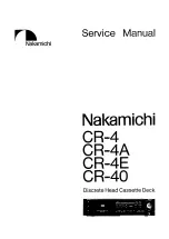 Preview for 2 page of Nakamichi CR-4 Service Manual