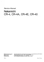 Preview for 49 page of Nakamichi CR-4 Service Manual