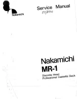 Nakamichi MR-1 Service Manual preview