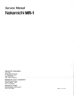 Preview for 44 page of Nakamichi MR-1 Service Manual