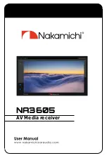 Preview for 1 page of Nakamichi NA3605 User Manual