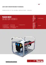 Naked GE 3500 HBM Use And Maintenance Manual preview