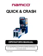 NAMCO Quick & Crash Operator'S Manual preview