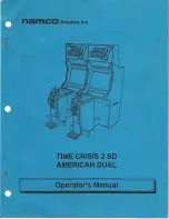 Предварительный просмотр 1 страницы NAMCO TIME CRISIS 2 SD AMERICAN DUAL Operator'S Manual