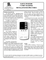 NAPCO F-TPBR Installation Instructions Manual preview