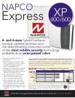 NAPCO XP-400 Datasheet предпросмотр