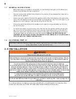 Preview for 8 page of Napoleon 1600C-1 Installation And Operating Instructions Manual