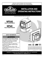 Napoleon Auburn NPS40 Installation And Operating Instructions Manual preview