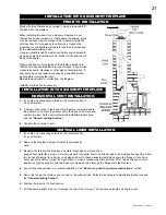 Preview for 21 page of Napoleon Auburn NPS40 Installation And Operating Instructions Manual