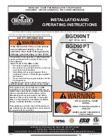 Napoleon BGD90NT Operating Instructions Manual preview