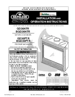 Napoleon GD36NTR Installation And Operation Instructions Manual preview