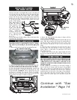 Preview for 13 page of Napoleon GDS 50-N Installation And Operation Instructions Manual