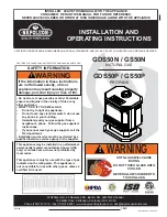 Napoleon GDS 50-N Operating Instructions Manual preview