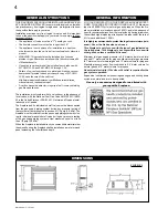 Preview for 4 page of Napoleon GSS36N Installation And Operation Instructions Manual