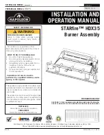 Napoleon HDX35 Installation And Operation Manual preview