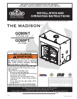 Napoleon Madison GD80NT Installation And Operating Instructions Manual preview