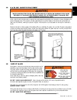 Preview for 43 page of Napoleon NZ6000-1 Installation And Operation Instruction Manual