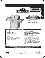 Napoleon PRESTIGE 500 Instructions For Use Manual preview