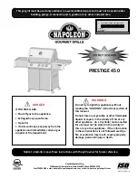 Napoleon PRESTIGE V 450 Operation Manual preview