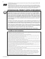 Preview for 2 page of Napoleon PRESTIGE V 450 Operation Manual