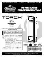Napoleon TORCH GT8N Installation And Operation Instructions Manual preview