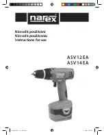 Narex ASV 12 EA Instructions For Use Manual предпросмотр