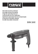 Narex EKV 20 E Original Operating Manual preview