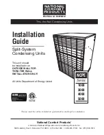 National Comfort Product 1000 SERIES Installation Manual preview
