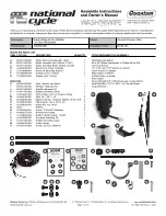 National Cycle Wash'n'Wipe N30006-WK Assembly Instructions And Owner'S Manual предпросмотр