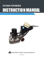 Preview for 1 page of National Flooring Equipment GP3000 Instruction Manual