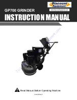 National Flooring Equipment GP700 Instruction Manual preview