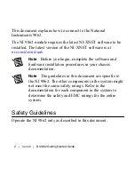 Preview for 2 page of National Instruments 9862 Getting Started Manual