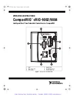 Preview for 2 page of National Instruments CompactRIO cRIO-9002 Operating Instructions Manual