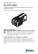 National Instruments cRIO-9034 Getting Started Manual preview