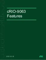 National Instruments cRIO-9063 Manual preview