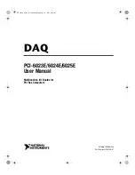 National Instruments DAQ PCI-6023E User Manual предпросмотр