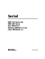 National Instruments ENET-232 Series User Manual preview