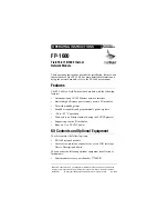 National Instruments FIELDPOINT FP-1600 Operating Instructions Manual preview
